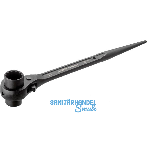 WGB Stahlbauknarre 3068 doppel-sechskant 27 x 32 mm