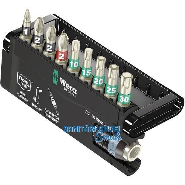 WERA Bit-Check 10 Stainless 1 10-teilig