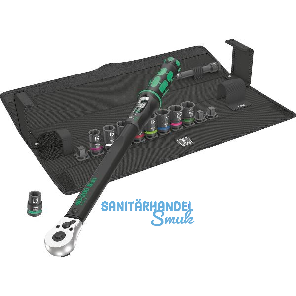 WERA Drehmomentschl�ssel Click-Torque Set 2 1/2"vierkant 40-200 Nm 11-teilig
