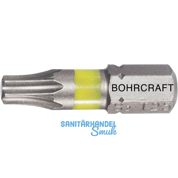 BOHRCRAFT Bit-Einsatz mit Farbring 1/4"sechskant TX 20/25 mm Torx�