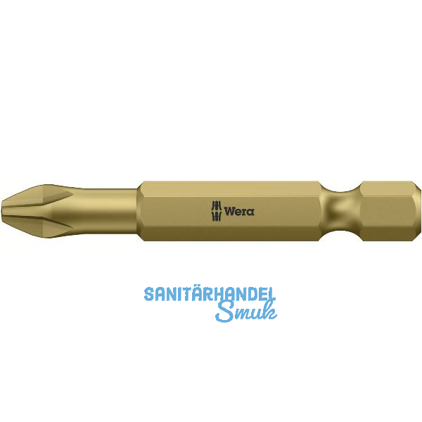 WERA Bit-Einsatz 851/4TH lang 1/4"sechskant PH 3/50 mm Pillips