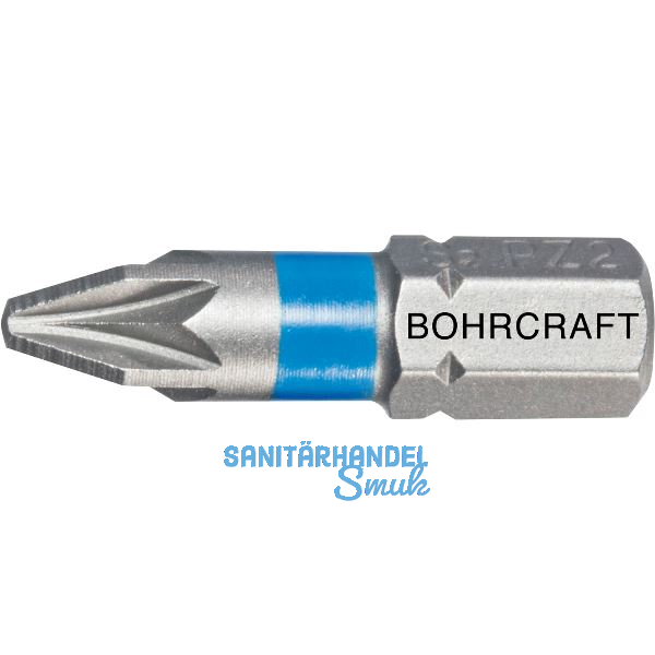 BOHRCRAFT Bit-Einsatz mit Farbring 1/4"sechskant PZ 2 L�nge 25 mm