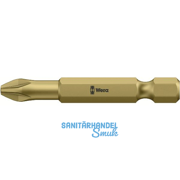 WERA Bit-Einsatz 855/4TH lang 1/4"sechskant PZ 3/50 mm Pozidriv