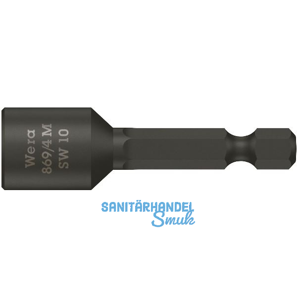 WERA Steckschl�ssel-Einsatz 869/4M mit Magnet 1/4"sechskant 12.0/50 mm sechskant