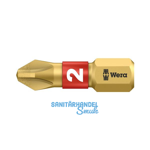 WERA Diamant-Bit-Einsatz 851/1BDC 1/4"sechskant PH 2/25 mm Phillips