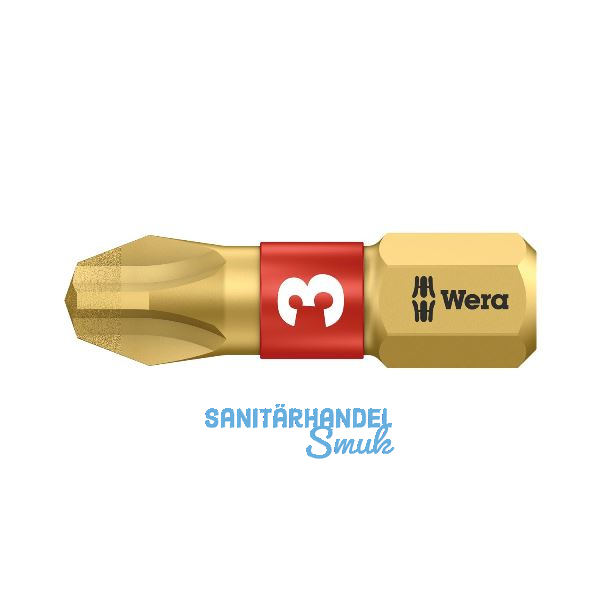 WERA Diamant-Bit-Einsatz 851/1BDC 1/4"sechskant PH 3/25 mm Phillips