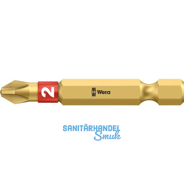 WERA Diamant-Bit-Einsatz 851/4BDC lang 1/4"sechskant PH 2/50 mm Phillips