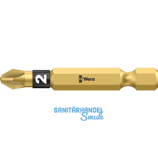 WERA Diamant-Bit-Einsatz 855/4BDC lang 1/4"sechskant PZ 2/50 mm Pozidriv