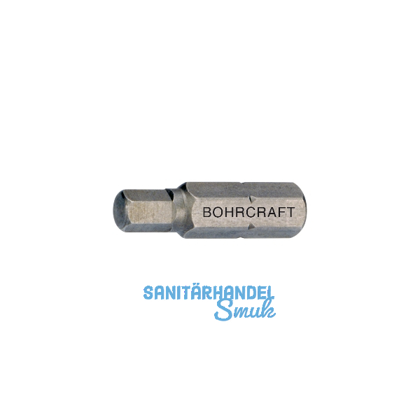BOHRCRAFT Bit-Einsatz Code 6160 1/4"sechskant 3,0/25 mm Innensechskant