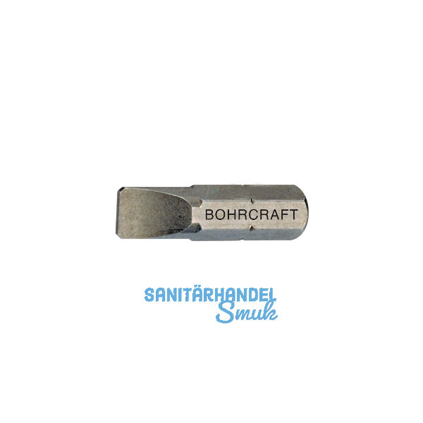 BOHRCRAFT Bit-Einsatz Code 6100 1/4"sechskant 4,0 x 0,5 x 25 mm Schlitz