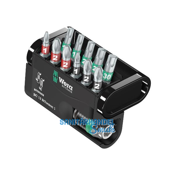 WERA Bit-Check 12 BiTorsion 1 Phillips/Pozidriv/Torx� 12-teilig