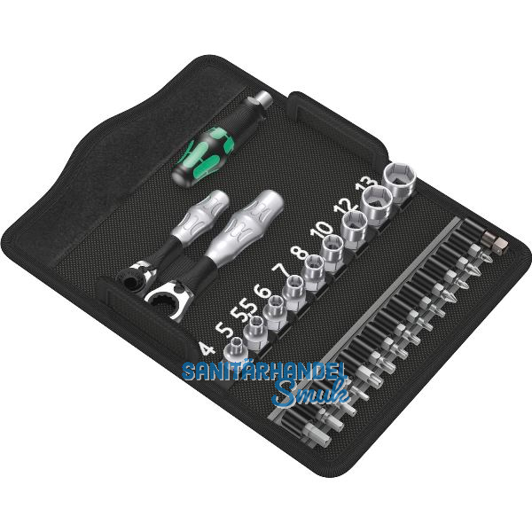 WERA Bit Satz Zyklop Mini 2 Bit Ratsche Phillips/Pozidriv/Torx�/Sechskant 27-tlg