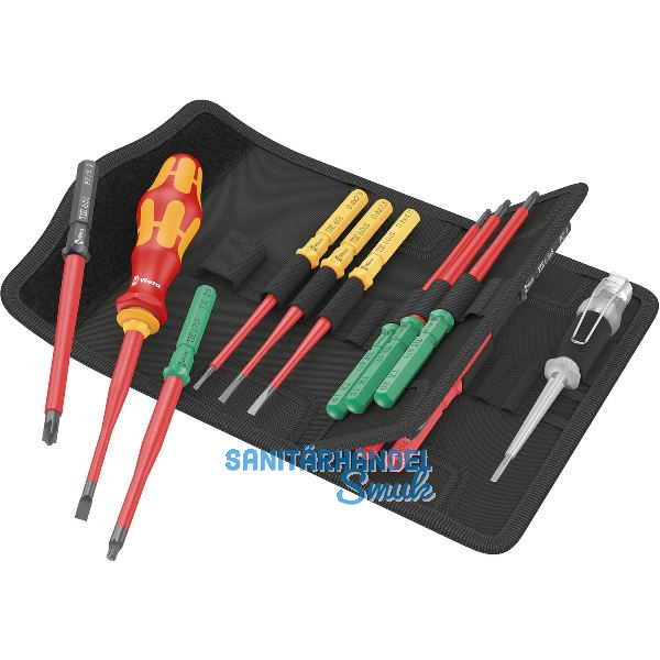 WERA VDE-Wechselklingen-Satz KK 16 extraslim 1 PH/PZ/PZS/Torx�/Schlitz 16-teilig