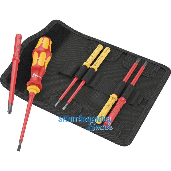 WERA VDE-Wechselklingen-Satz KK 7 Universal 1 PH/Schlitz 7-teilig