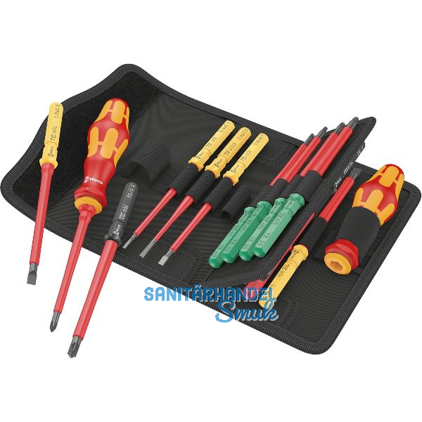 WERA VDE-Wechselklingen-Satz KK 17 Universal 1 PH/PZ/PZS/Torx�/Schlitz 17-teilig