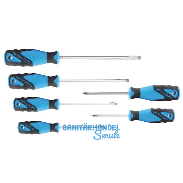 GEDORE Schraubendreher-Satz 2150-2160 Schlitz/Pozidriv 6-teilig