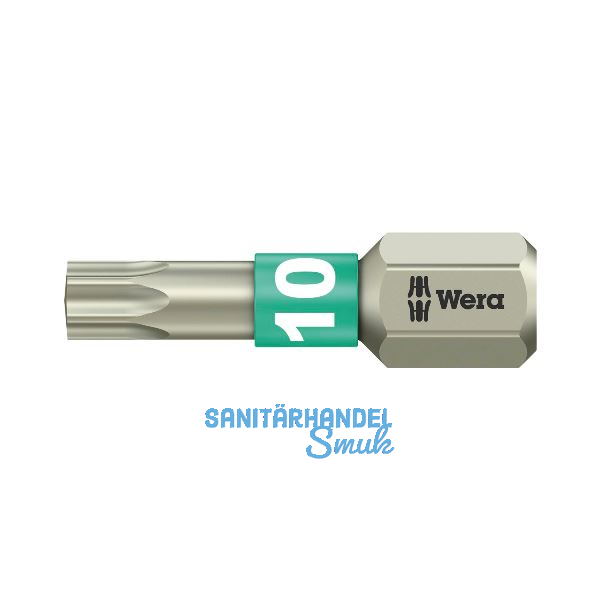 WERA Bit-Einsatz Edelstahl 3867/1TS 1/4"sechskant TX10/25 mm Torx�