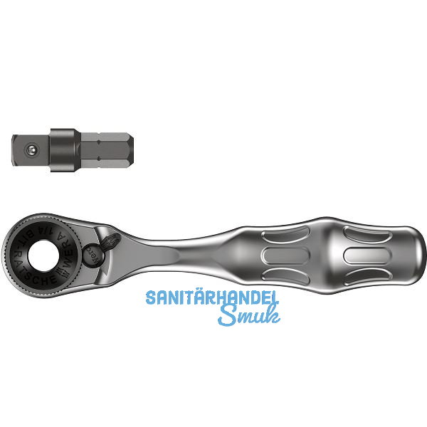 WERA Umschaltknarre Zyklop Mini Bit-Ratsche 8001A 1/4"