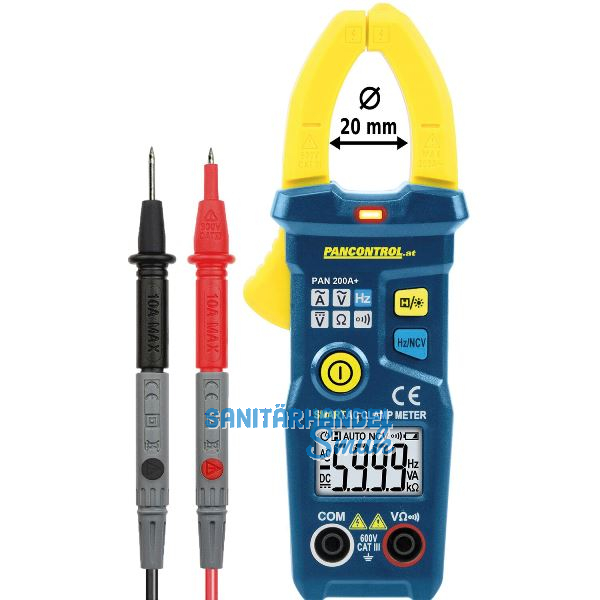 PANCONTROL Digitalstromzange AC PAN 200A+ Zangen�ffnung 20 mm