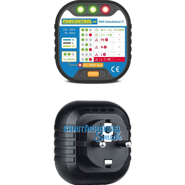 PANCONTROL Steckdosen-Pr�fer PAN Schukotest FI