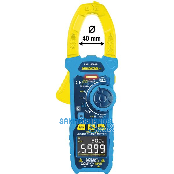 PANCONTROL Zangenamperemeter AC/DC True RMS PAN 1000 AD