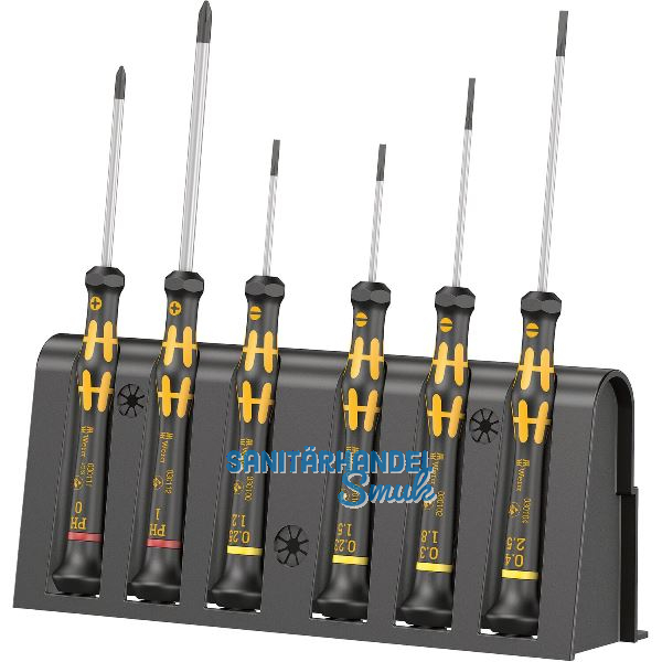 WERA Elektronik-Schraubendreher-Satz 1578A/6 ESD Phillips/Schlitz 6-teilig