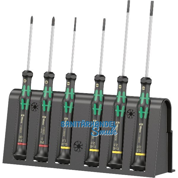 WERA Elektronik-Schraubendreher-Satz 2035/6 A Phillips/Schlitz 6-teilig