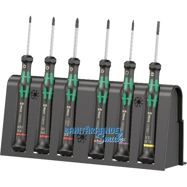 WERA Elektronik-Schraubendreher-Satz 2050/6 Rack 6-teilig