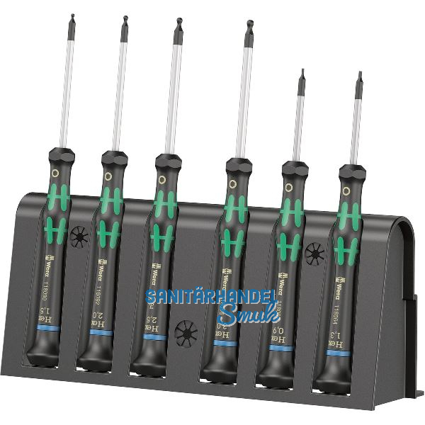 WERA Elektronik-Schraubendreher-Satz 2052/6 Innensechskant 6-teilig