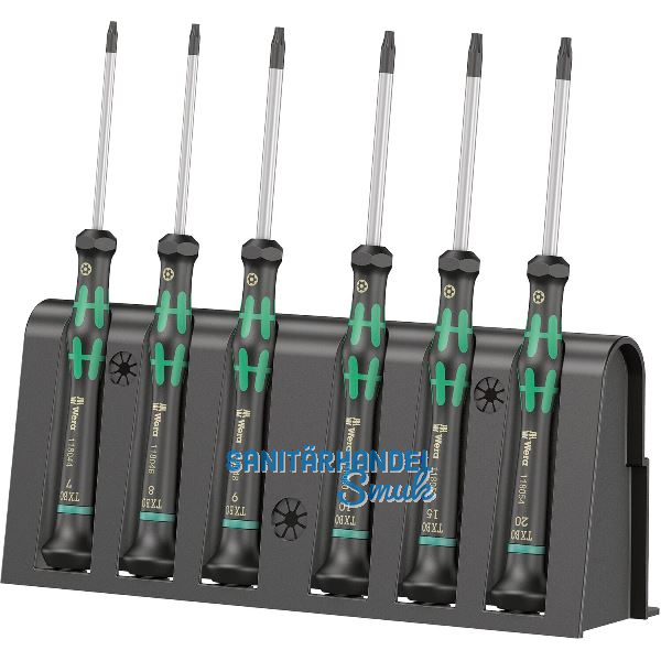 WERA Elektronik-Schraubendreher-Satz 2067/6 Torx�BO 6-teilig