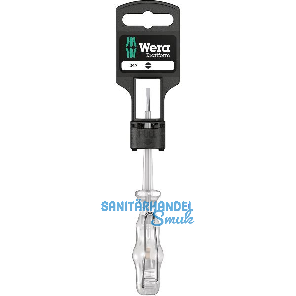WERA VDE-Spannungspr�fer 247 SB mit Clip 3.0 x 70 mm Schlitz