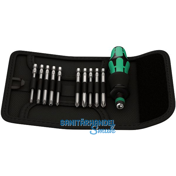 WERA Bit-Satz Kraftform Kompakt 41 in Falttasche 11-teilig