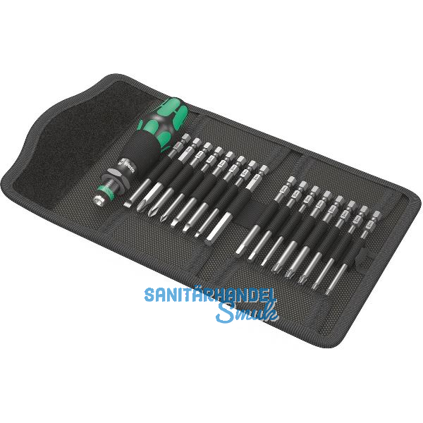 WERA Bit-Satz Kraftform Kompakt 60 Imperial in Falttasche 17-tlg.