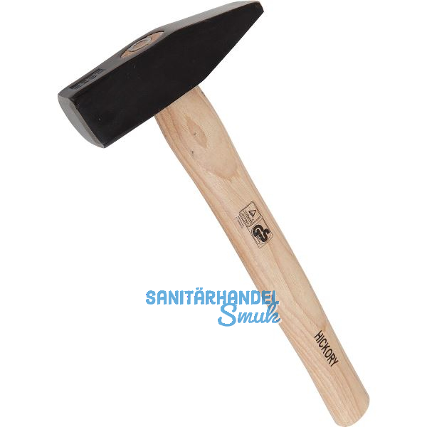 WGB Schlosserhammer Basic+ mit Hickorystiel ohne Schlagschutz 800 g