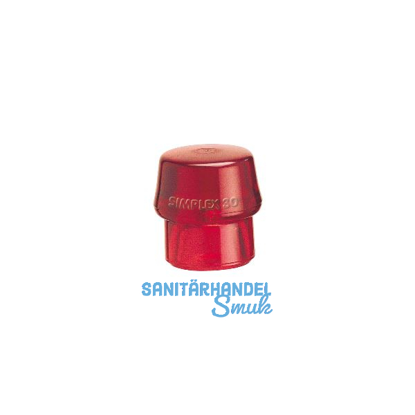 HALDER Schonhammer-Einsatz Kopf � 40 mm Plastik rot