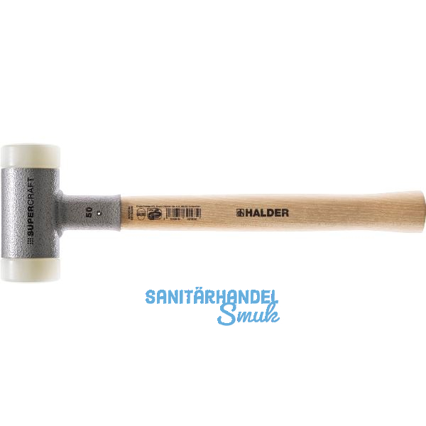 HALDER Nylonhammer r�ckschlagfrei Kopf � 60 mm mit Hickory Stiel