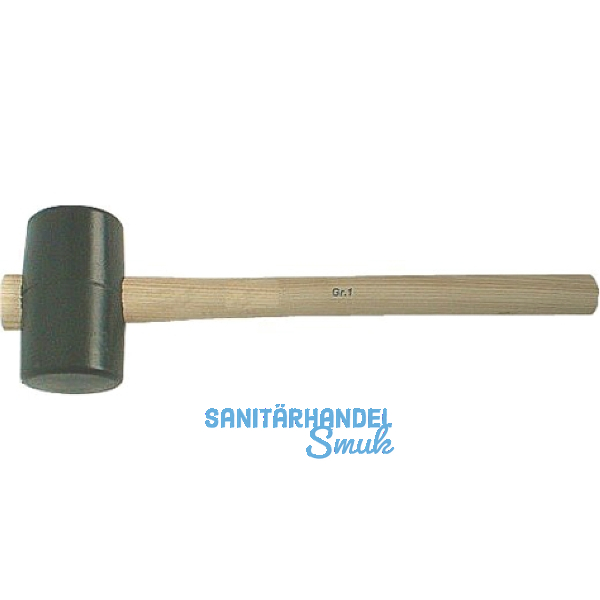 Gummihammer fassf�rmig Gr.1 Kopfdurchmesser 55 x 90 mm mit Eschenstiel