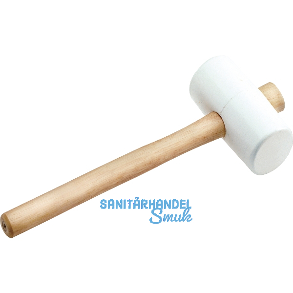 KAUFMANN Gummihammer wei� Kopfdurchmesser 65 mm mit Eschenstiel