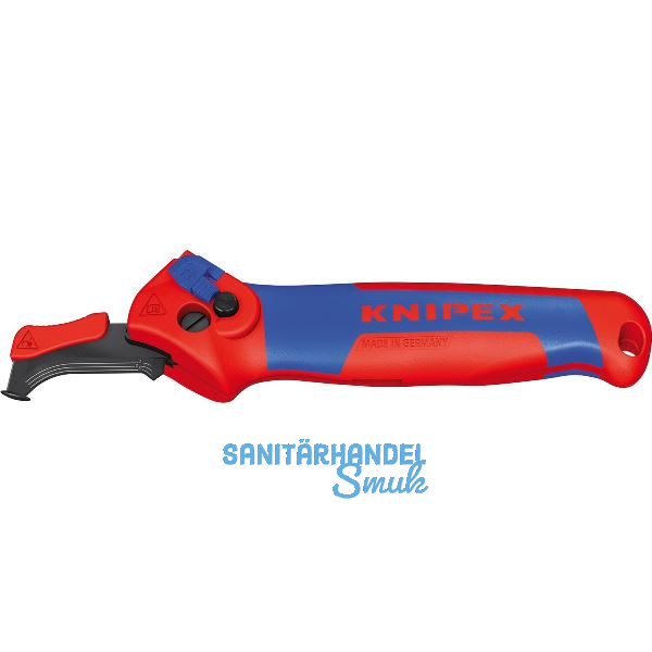 KNIPEX Abmantelungsmesser Type 1650 mit Gleitschuh und Ratschenfunktion