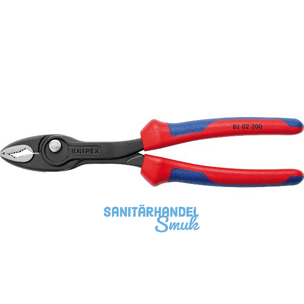 KNIPEX Frontgreifzange TwinGrip 8202, 2K-Griff, schwarz, 150 mm