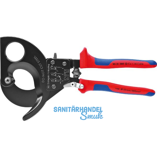 KNIPEX Kabelschneider L�nge 280 mm f�r Kabeldurchmesser 52 mm