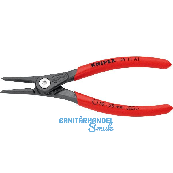KNIPEX Pr�zisions Sicherungsringzange 4911 A1 DIN 5254 A au�en gerade