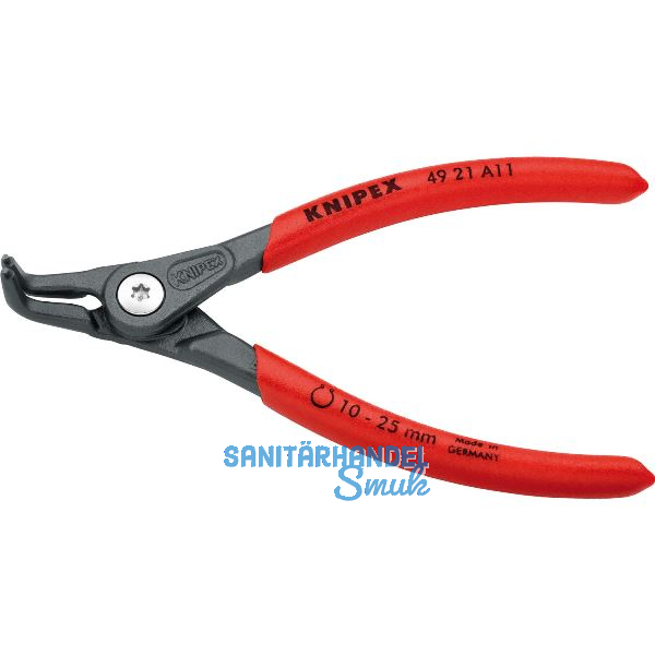 KNIPEX Pr�zisions Sicherungsringzange 4921 A11 DIN 5254 B au�en gebogen
