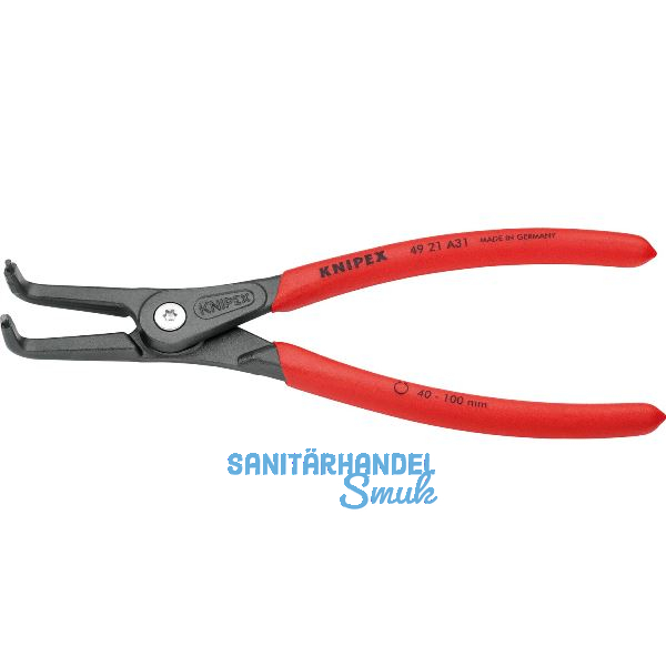 KNIPEX Pr�zisions Sicherungsringzange 4921 A31 DIN 5254 B au�en gebogen