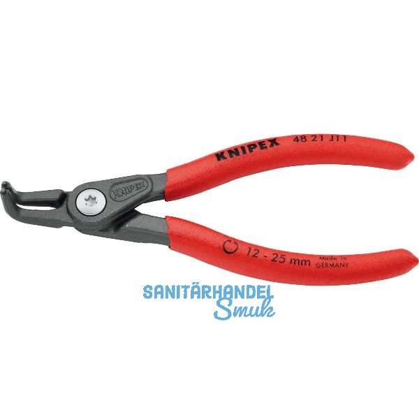 KNIPEX Pr�zisions Sicherungsringzange 4821 J11 DIN 5256 D innen gebogen
