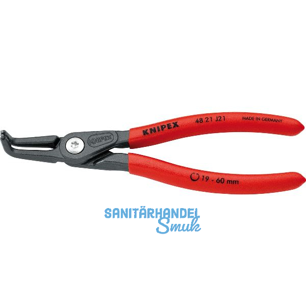 KNIPEX Pr�zisions Sicherungsringzange 4821 J21 DIN 5256 D innen gebogen