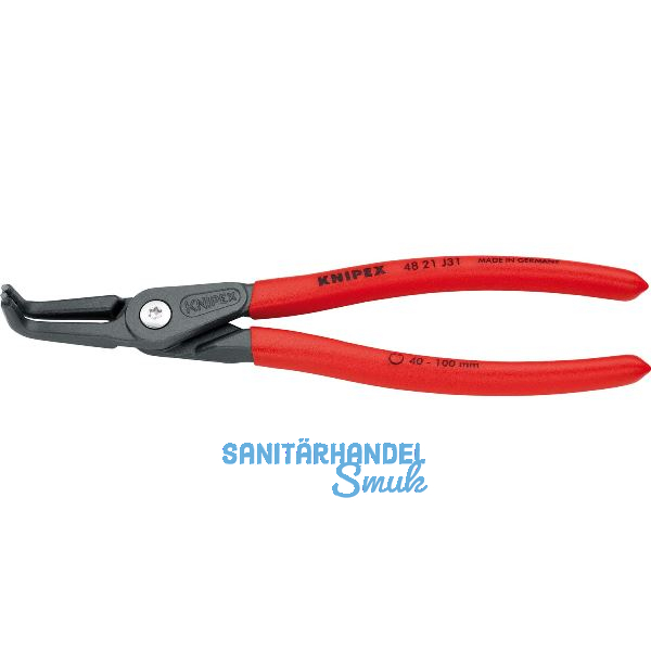 KNIPEX Pr�zisions Sicherungsringzange 4821 J31 DIN 5256 D innen gebogen