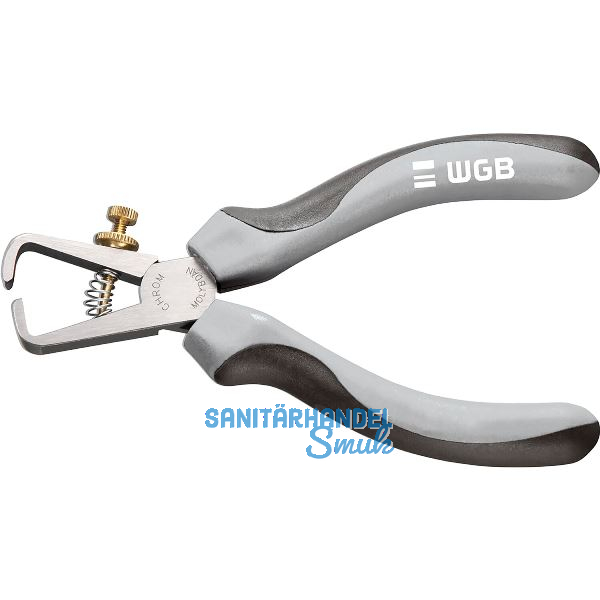 WGB Abisolierzange 0.6-10 mm� mit Feder und Stellschraube 2K-Griff 160 mm