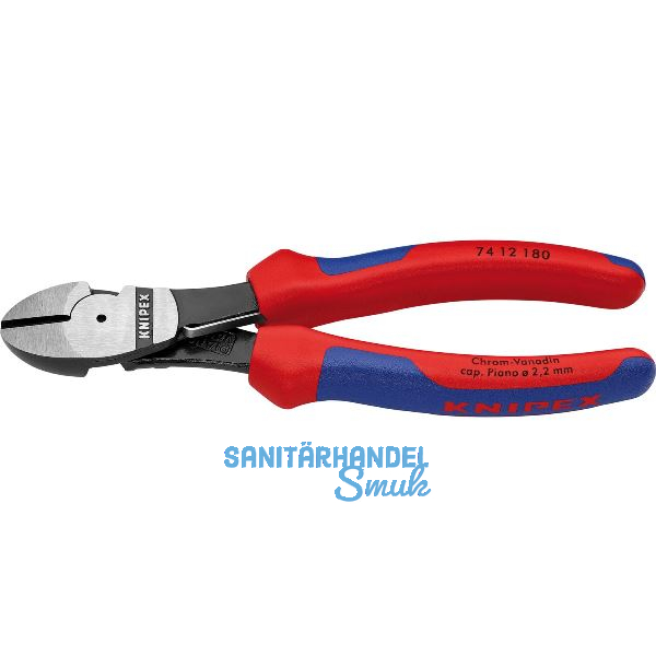 KNIPEX Kraft-Seitenschneider mit Feder DIN 5749 2K-Griff L�nge 180 mm
