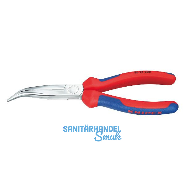 KNIPEX Langschnabelzange DIN 5745 gebogen 2K-Griff L�nge 200 mm